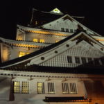 Osaka Castle at night