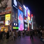 Glico Running Man sign and others in Dotonbori